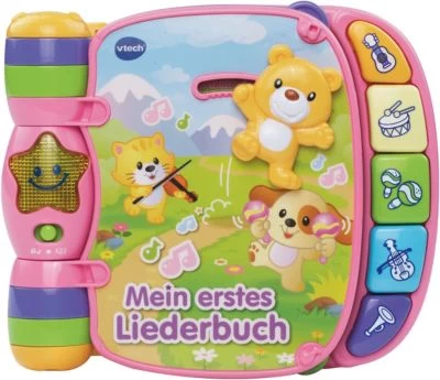 VTECH BABY Mein Erstes Liederbuch Pink 1 VTECH BABY Mein Erstes Liederbuch Pink