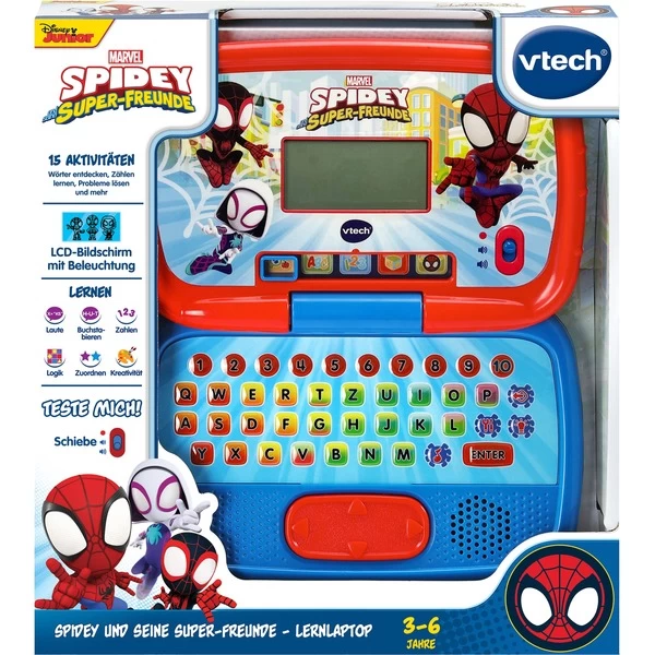VTech Spidey Und Seine Super-Freunde Lernlaptop, Lerncomputer 3 VTech Spidey Und Seine Super-Freunde Lernlaptop, Lerncomputer – Bild 3