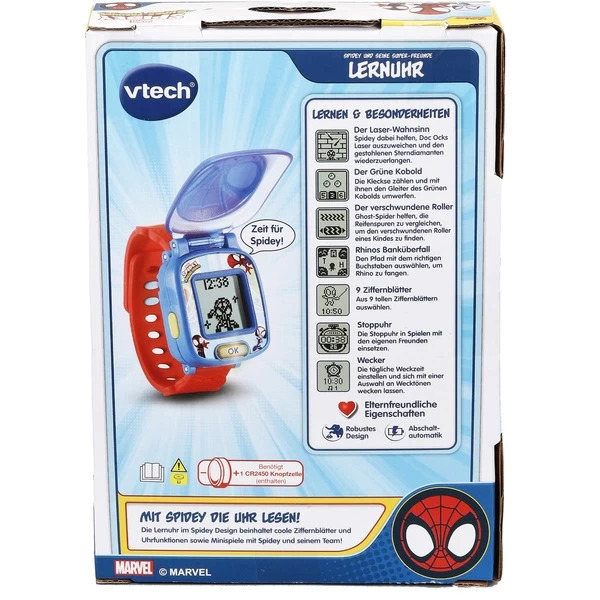VTech Spidey Und Seine Super-Freunde Lernuhr, Armbanduhr 10 VTech Spidey Und Seine Super-Freunde Lernuhr, Armbanduhr – Bild 10