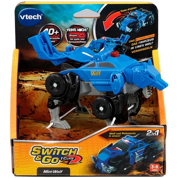 VTech Switch & Go Dinos - OneClick-Mini-Wolf, Spielfigur 4 VTech Switch & Go Dinos - OneClick-Mini-Wolf, Spielfigur – Bild 4
