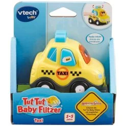 VTech Tut Tut Baby Flitzer - Taxi, Spielfahrzeug -Vtech VTech Tut Tut Baby Flitzer Taxi Spielfahrzeug@@1896003 2